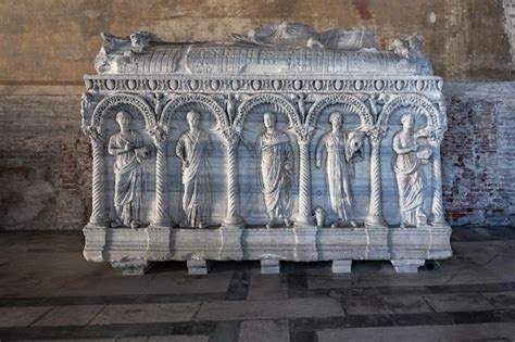 Sarcophagus of Tranquillitas  -  A Monumental Display of Ancient Roman Serenity and Symbolism!